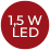 1,5W LED