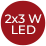 2x3W LED