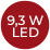 9,3W LED